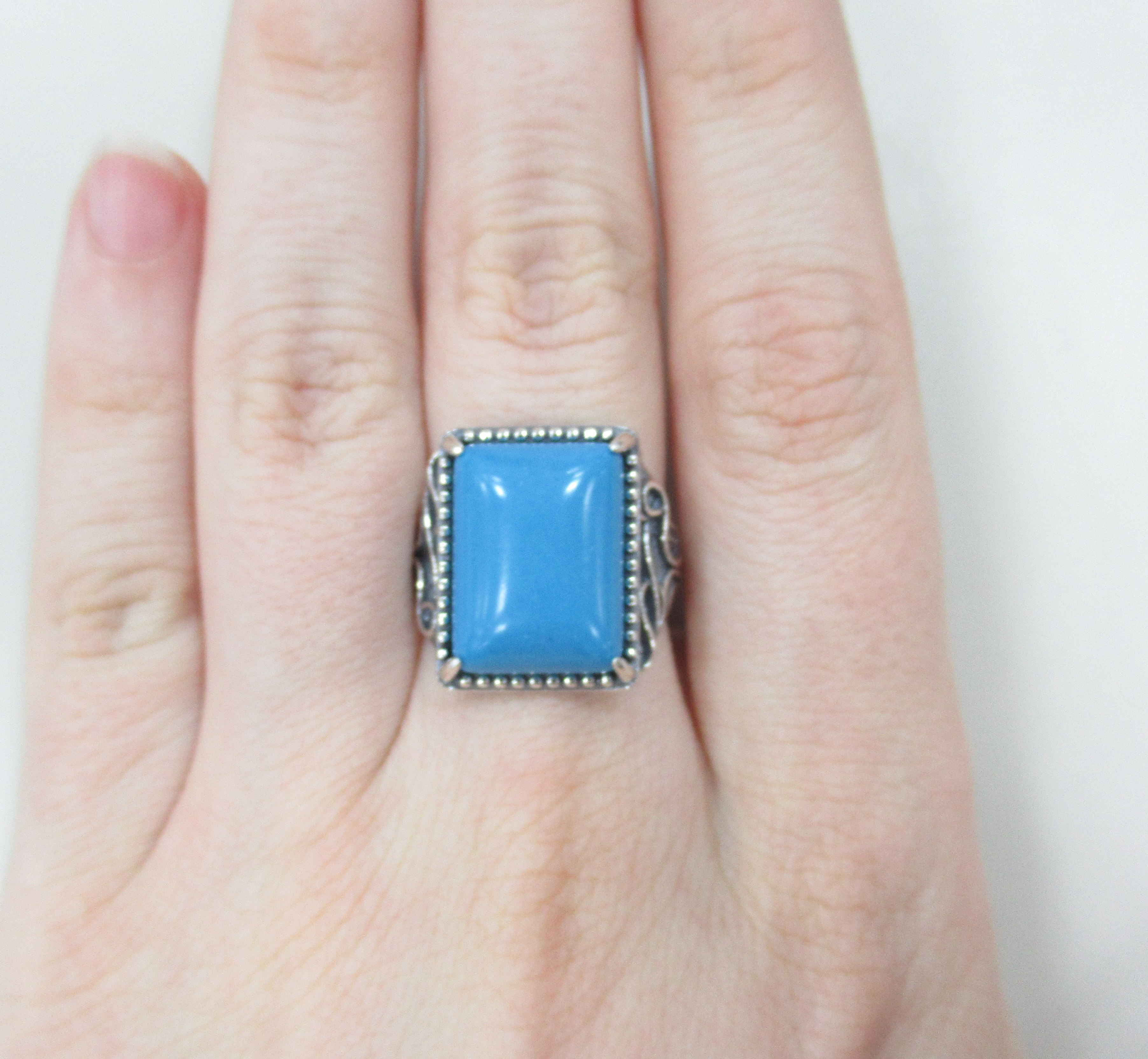 Серебряное кольцо с бирюзой